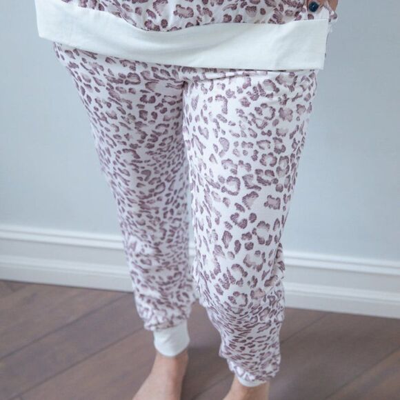 Lazy Leopard Drawstring Joggers - Picture 2 of 4